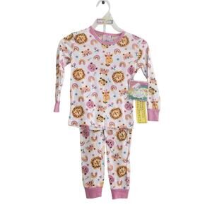 4T New Cotron Animal Print Pajamas